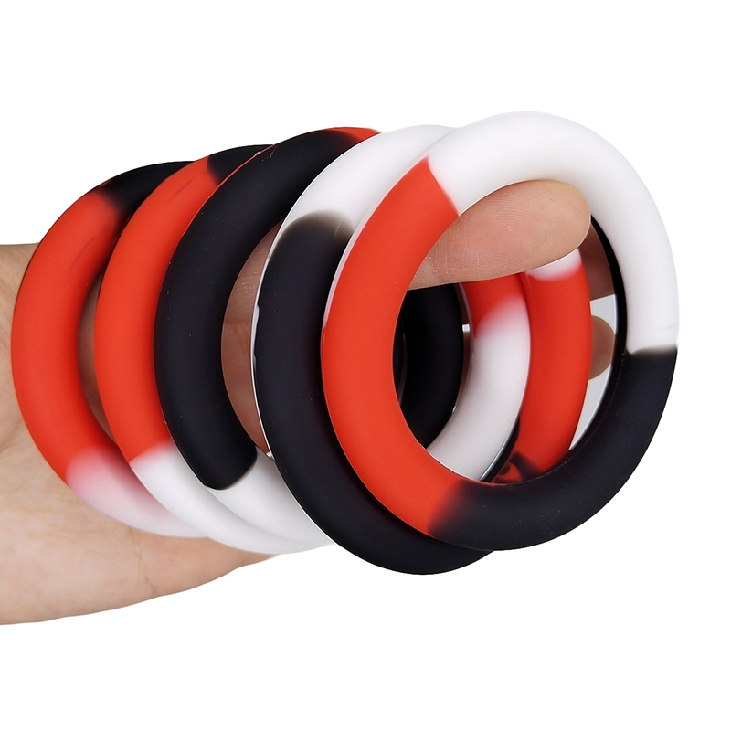 Hot Selling Men Sex Toy Penis Ring Cock Ring for Men Masturbation (5-Circle 3-Color)