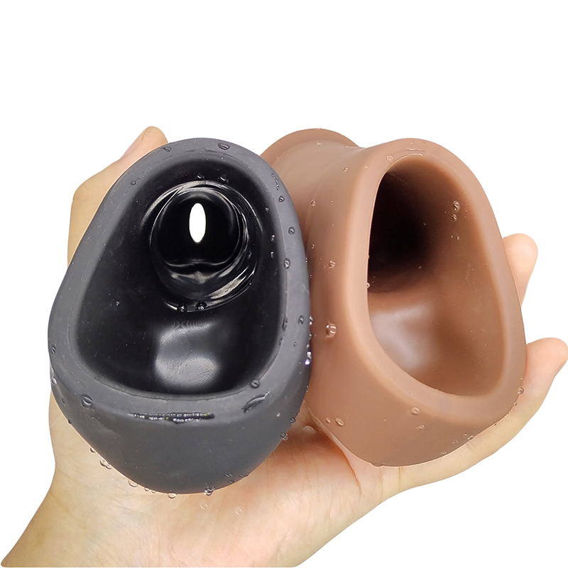 JC- Z102#Hot Selling Super Soft återanvändbara Sex Toys Penis Extension Hylsa Dick utvidgning Silikon Realistiska dildos för män